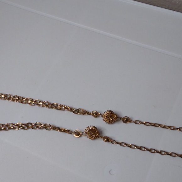 Vintage Decorative Long Metal Chain Necklace 40 Inches - Picture 9 of 14